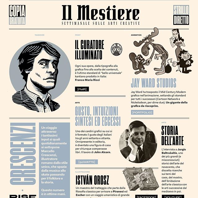 I’m happy to be this week’s guest at @ilmestiere, takeover-ing their weekly contents to give You some inputs from what I love and live, expecially in this time of forced reclusiveness and isolation, I hope to give You some toughtful yet entertaining diversion, with contents from middleages “marginalia” to mid-century cartoon shows to G. De Chirico live-painting in an italian TV broadcast.
Go on the link in bio and let me know in the comments your toughts. 📚